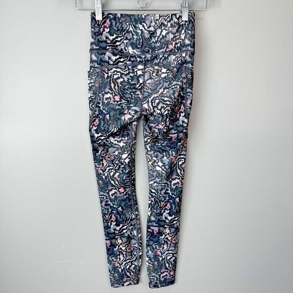 New Athleta Ultimate Stash 7/8 Tight Floral Leggings XXS - Picture 5 of 7